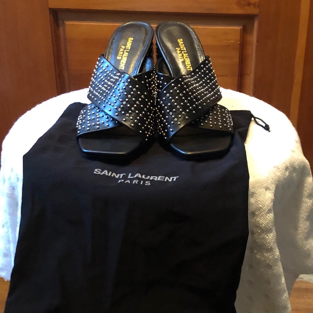 Ives Saint Laurent Loulou mules  7